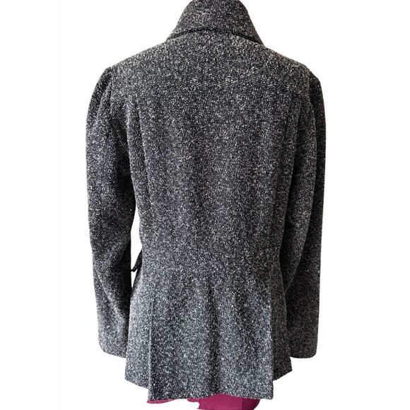 Rag & Bone Wool Tweed Utility Blazer Jacket in gray size 8 - Picture 2 of 9